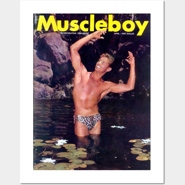 MUSCLEBOY - Vintage Physique Muscle Male Model Magazine Cover Wall Art by SNAustralia